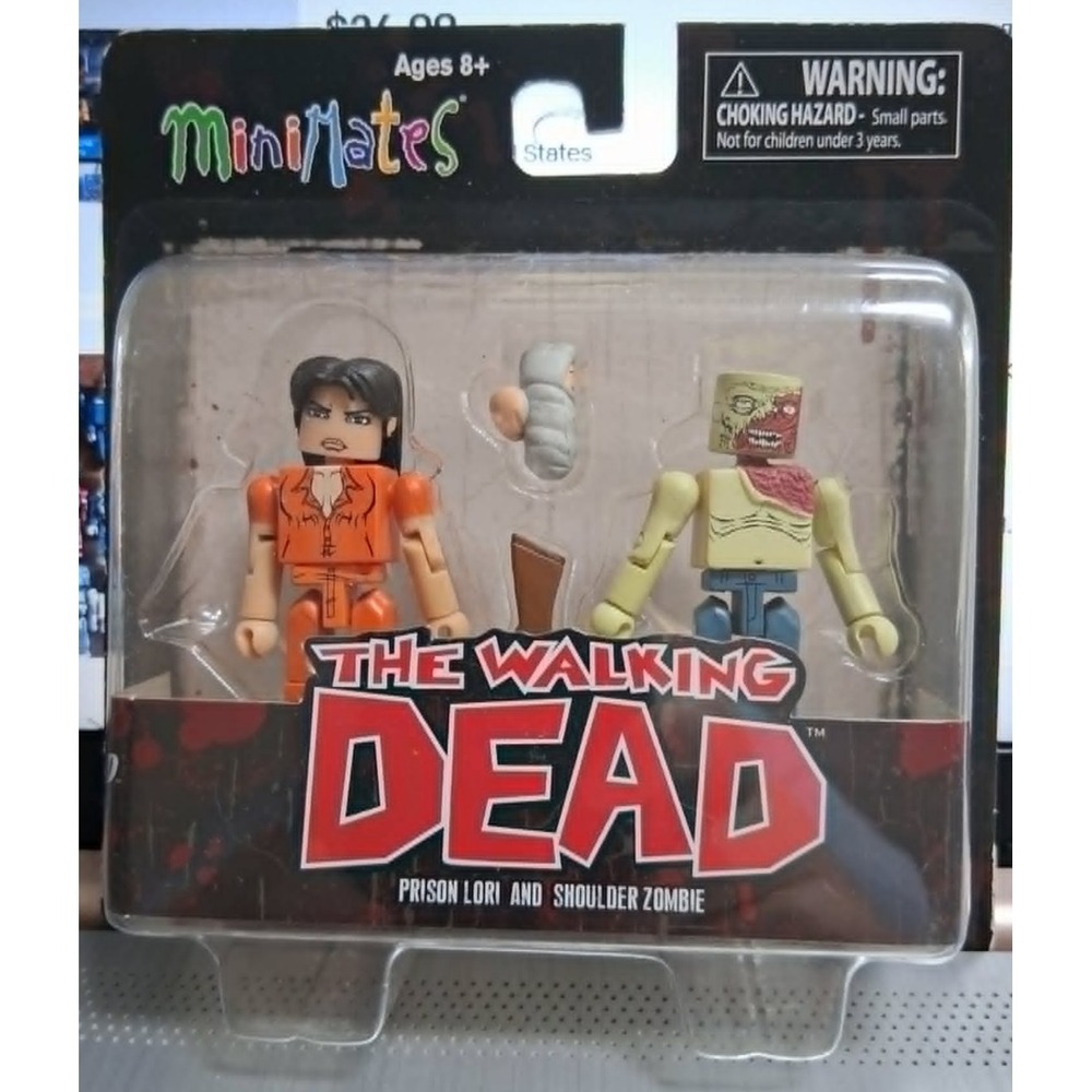 Minimates - The Walking Dead - Prison Lori & Shoulder Zombie 2013 - New in Pkg